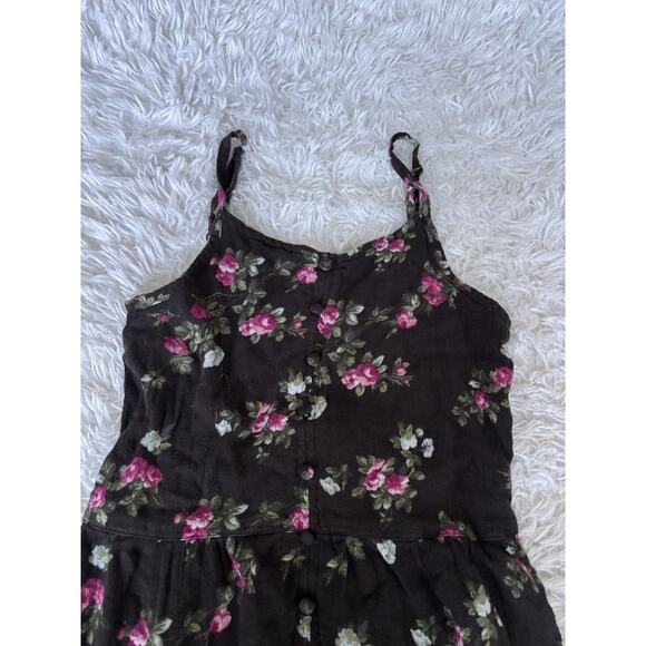 Abercrombie Kids Girls Sz. 13/14 Slate Gray Floral Lined Sundress. So Pretty - Picture 6 of 10